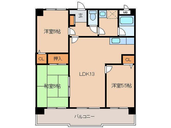 カーサソレイユの物件間取画像